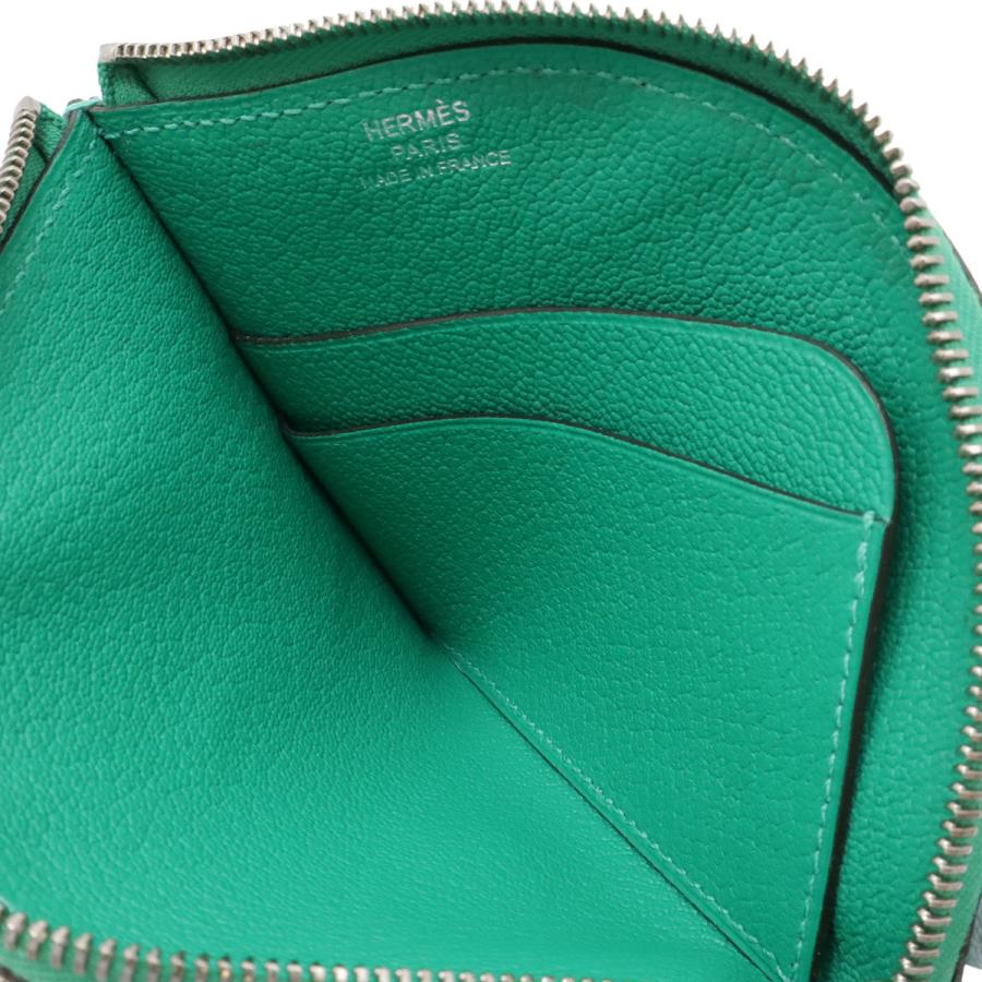 HERMES エルメス パドック コインケース 小銭入れ コインパース ポーチ シェーブル レザー ミント グリーン ブルーブリュム ペールブルー | HERMES | 04