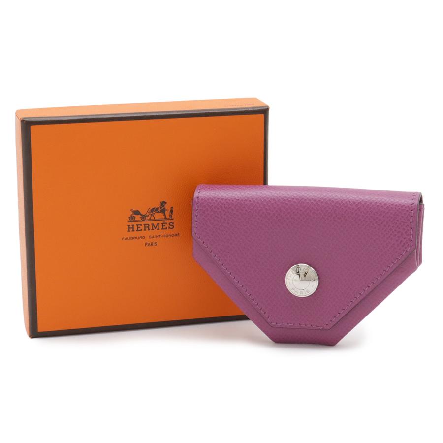 HERMES エルメス ル ヴァンキャトル ルヴァンキャトル コインケース 小銭入れ コインパース ヴォーエプソン レザー パープル | HERMES | 08