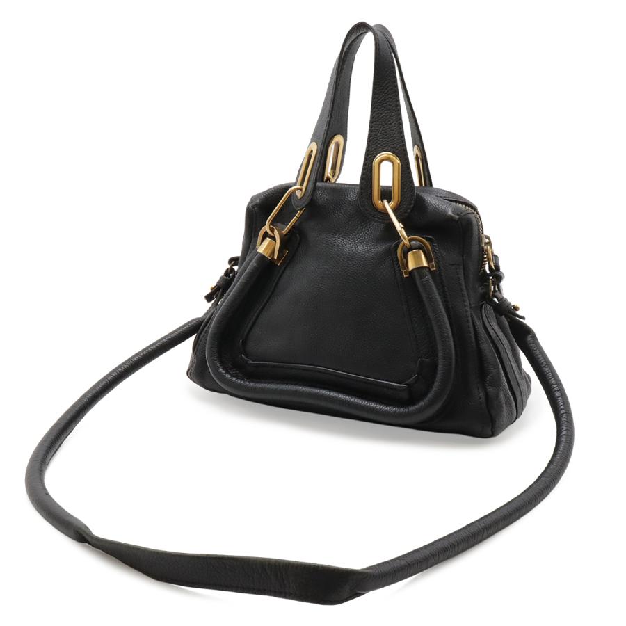 Chloe クロエ パラティ 2WAYバッグ ハンドバッグ トートバッグ ショルダーバッグ ショルダートート レザー ブラック 黒 ゴールド金具 | Chloe | 01
