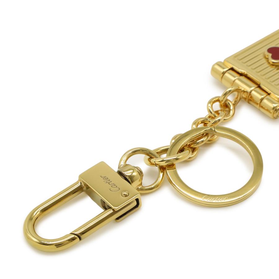 Cartier カルティエ ディアボロ ドゥ カルティエ フォトフレーム キーリング キーホルダー バッグチャーム ハート キー GP ゴールド | Cartier | 04