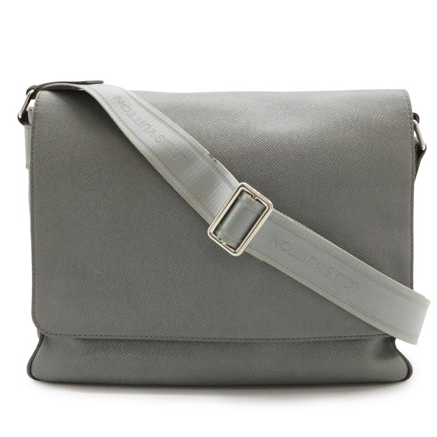 LOUIS VUITTON ルイ ヴィトン タイガ ロマンMM ショルダーバッグ メッセンジャーバッグ 斜め掛け レザー グラシエ グレー M32623 | LOUIS VUITTON