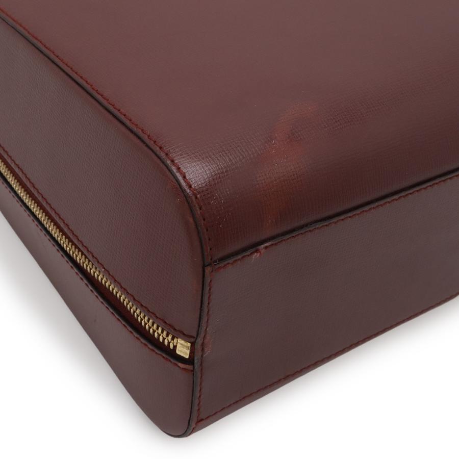 Cartier カルティエ マストライン トートバッグ ハンドバッグ 2WAY ショルダーバッグ レザー ボルドー ゴールド金具 | Cartier | 02