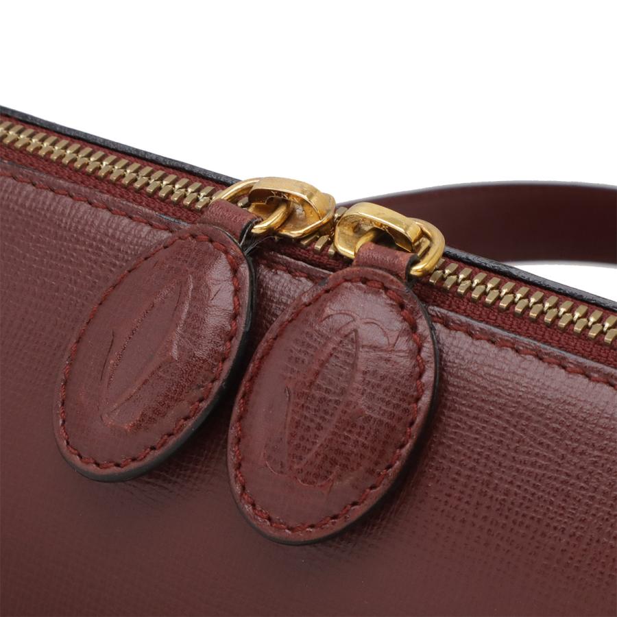 Cartier カルティエ マストライン トートバッグ ハンドバッグ 2WAY ショルダーバッグ レザー ボルドー ゴールド金具 | Cartier | 03