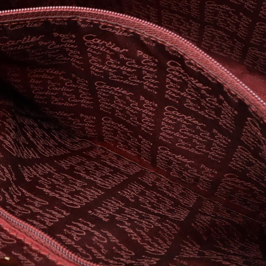 Cartier カルティエ マストライン トートバッグ ハンドバッグ 2WAY ショルダーバッグ レザー ボルドー ゴールド金具 | Cartier | 08