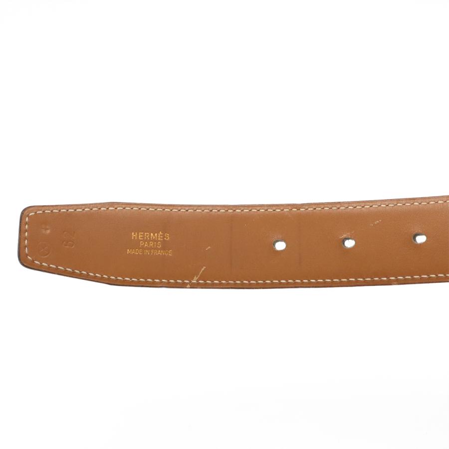 HERMES エルメス Hベルト Hバックル リバーシブル ボックスカーフ BOXカーフ レザー ブラック 黒 ライトブラウン 薄茶 ゴールド金具 #62 | HERMES | 05