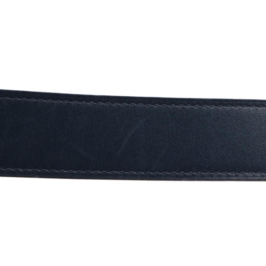 HERMES エルメス ケープコッド32 ベルト リバーシブル レザー ブルーマリン マラカイト ボックスカーフ トゴ レザー シルバー金具 #85 | HERMES | 04