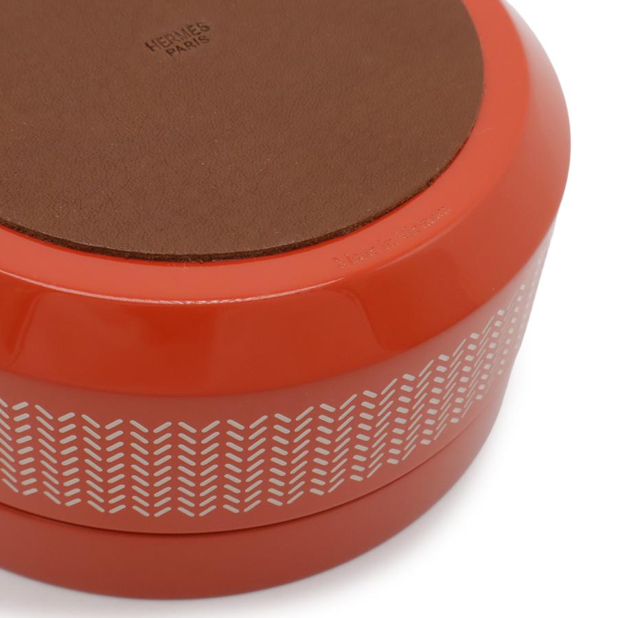 HERMES エルメス ブドワールPM ボックス インテリア 小物入れ 置物 ラッカー オレンジレッド系 | HERMES | 02