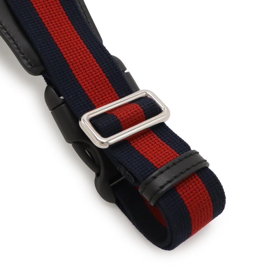 GUCCI グッチ GGスプリーム ウェブライン ウエストバッグ ボディバッグ ベルトバッグ PVC レザー ブラック 黒 ダークグレー シルバー金具_5