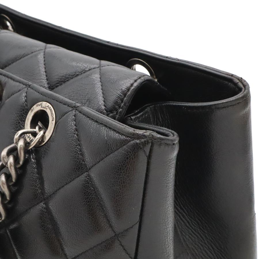 CHANEL シャネル ボーイシャネル マトラッセ ココマーク チェーンショルダー ショルダーバッグ トートバッグ レザー ブラック 黒 | CHANEL | 06