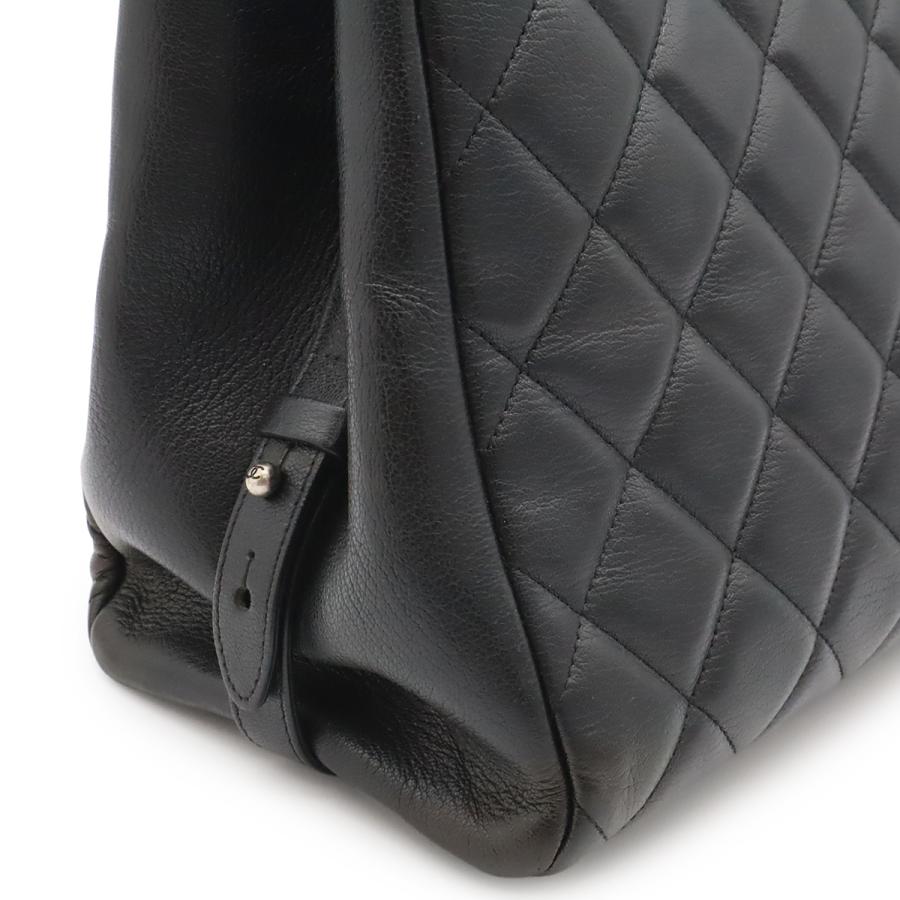 CHANEL シャネル ボーイシャネル マトラッセ ココマーク チェーンショルダー ショルダーバッグ トートバッグ レザー ブラック 黒 | CHANEL | 07