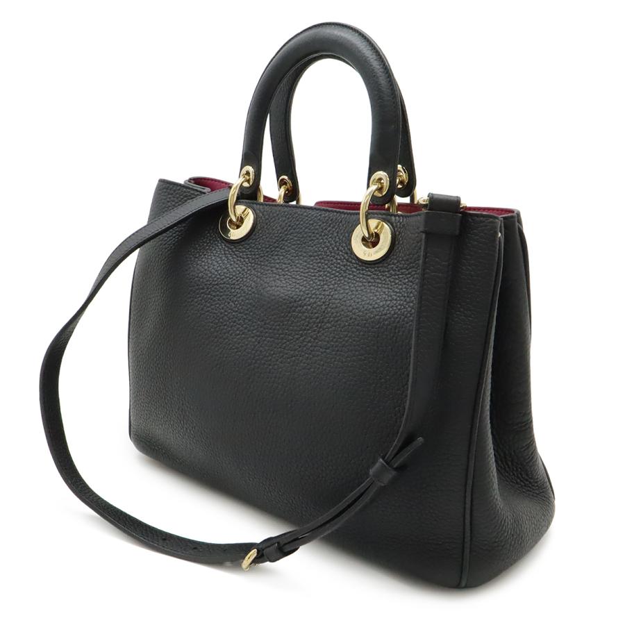 Christian Dior クリスチャン ディオール ディオリッシモ ハンドバッグ 2WAY ショルダーバッグ 斜め掛け レザー ブラック 黒 | Christian Dior | 01