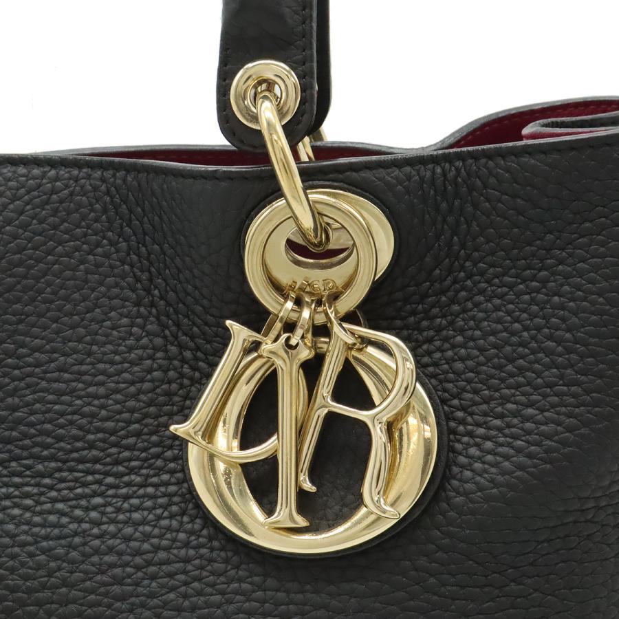Christian Dior クリスチャン ディオール ディオリッシモ ハンドバッグ 2WAY ショルダーバッグ 斜め掛け レザー ブラック 黒 | Christian Dior | 06