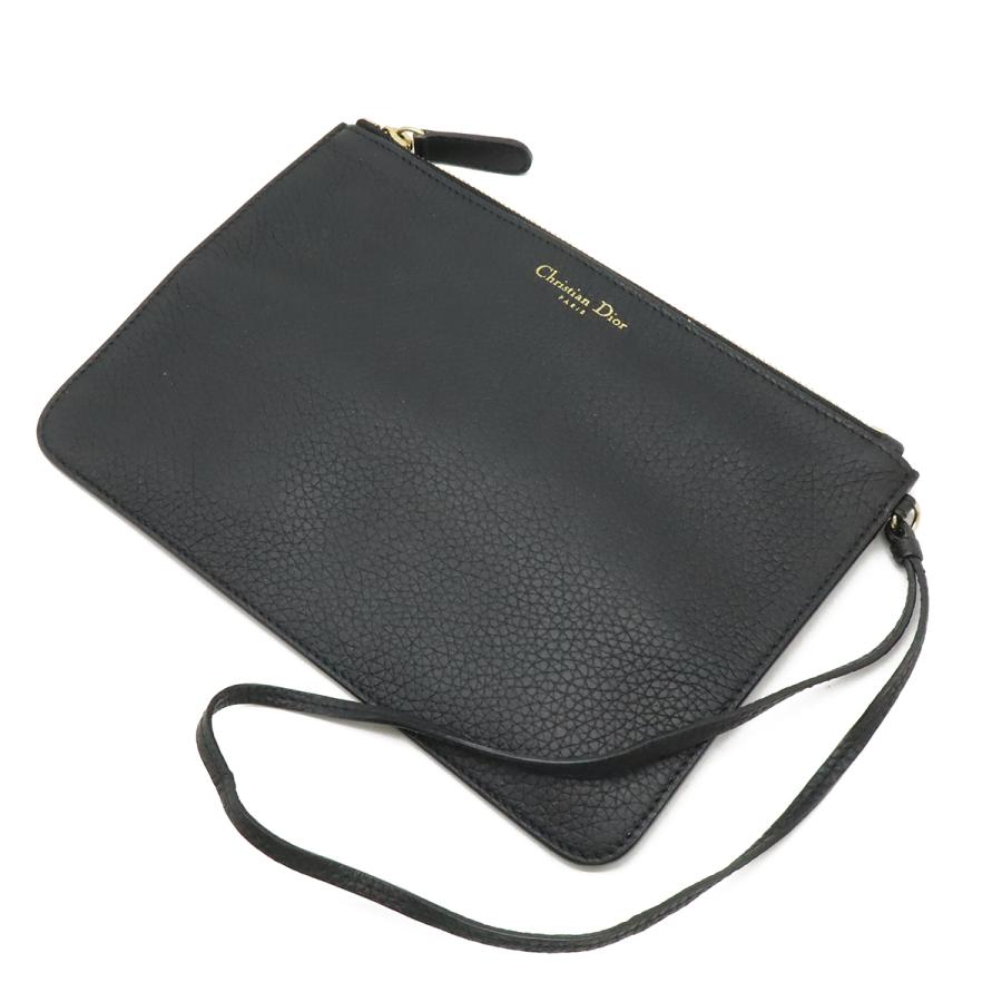 Christian Dior クリスチャン ディオール ディオリッシモ ハンドバッグ 2WAY ショルダーバッグ 斜め掛け レザー ブラック 黒 | Christian Dior | 08