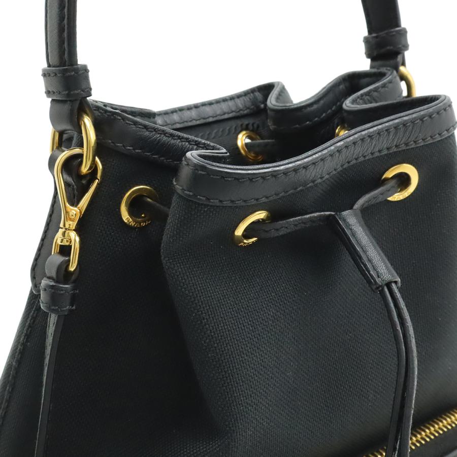 PRADA（プラダ） ロゴジャガード ハンドバッグ バケットバッグ 巾着