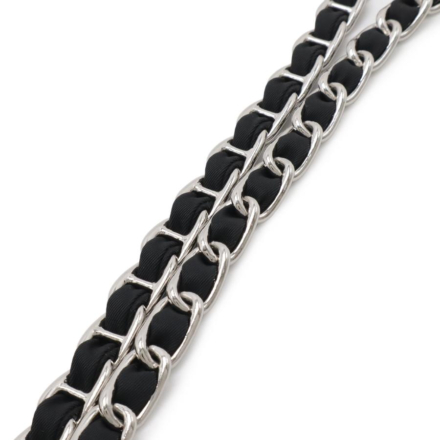 PRADA プラダ チェーンバッグ ショルダーバッグ 2WAY クラッチバッグ キルティング ナイロン レザー NERO 黒 ブラック シルバー金具 | PRADA | 04