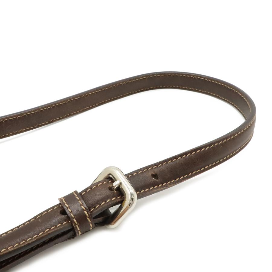 PRADA プラダ ロゴジャガード ハンドバッグ 2WAY ショルダーバッグ キャンバス レザー カーキベージュ ダークブラウン ゴールド金具 | PRADA | 07