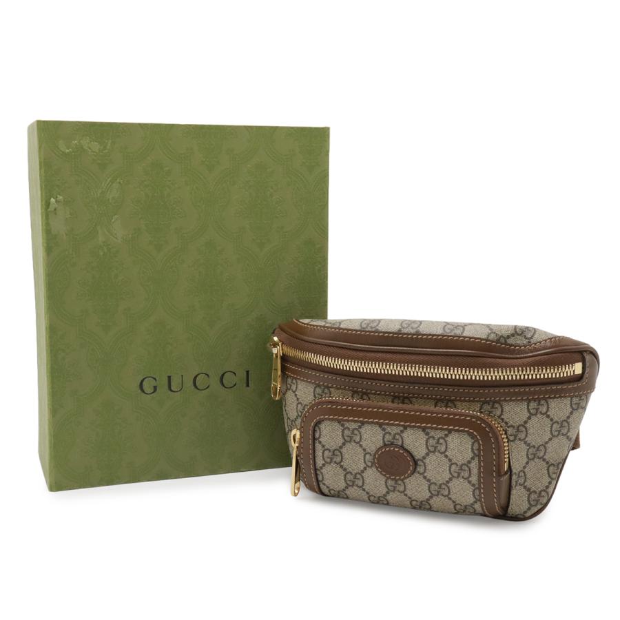 GUCCI グッチ インターロッキングG GGスプリーム ベルトバッグ ボディバッグ ウエストバッグ ウエストポーチ PVC レザー ベージュ | GUCCI | 08