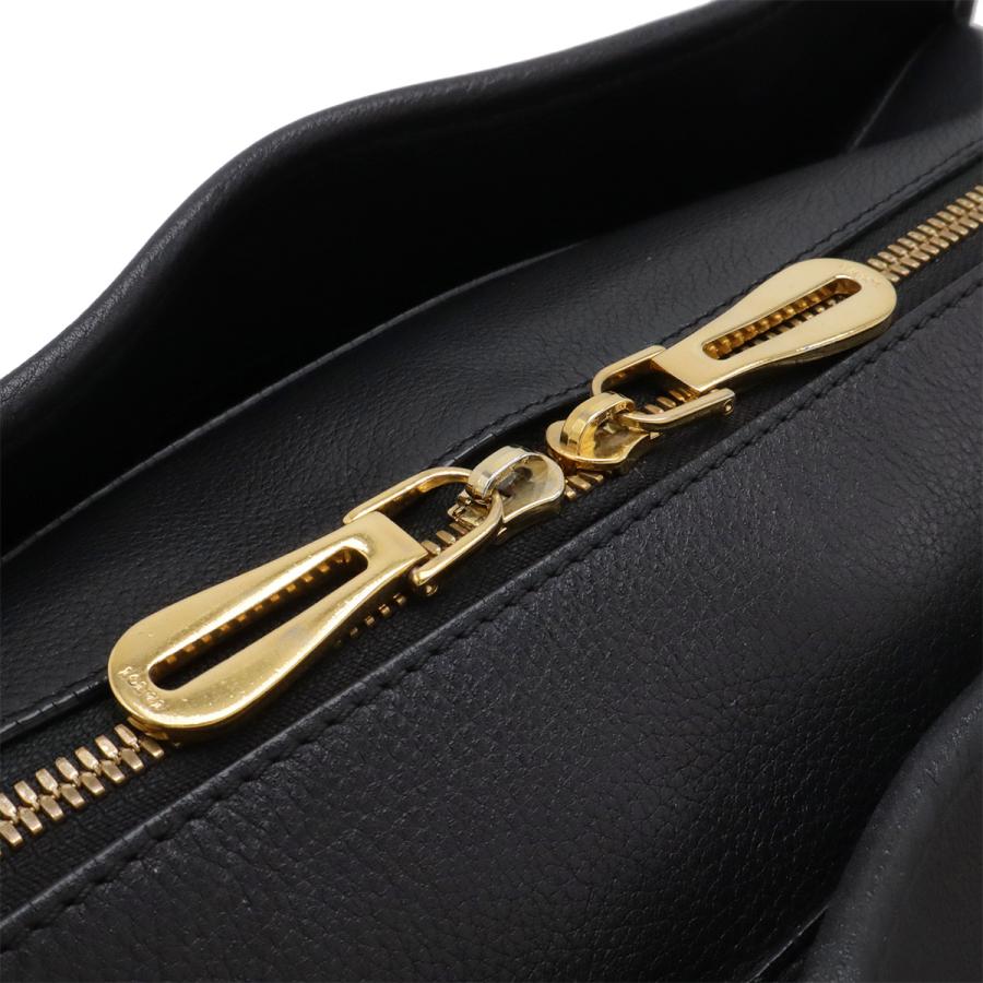 LOEWE ロエベ アマソナ35 アナグラム ハンドバッグ ミニボストンバッグ 中期モデル レザー ブラック 黒 ゴールド金具 | LOEWE | 03