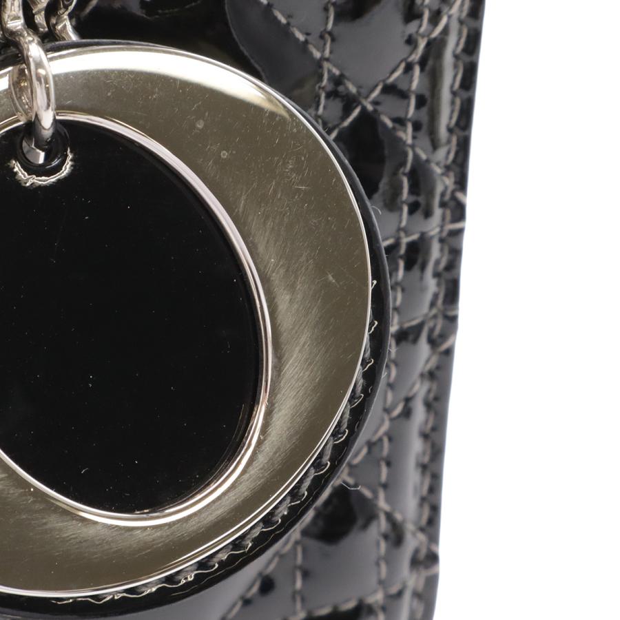 Christian Dior クリスチャン ディオール レディディオール カナージュ トートバッグ 2WAY ショルダーバッグ パテントレザー ブラック | Christian Dior | 03