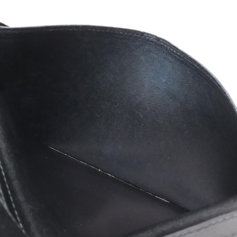 HERMES エルメス オオサカ 長札入れ 2つ折長財布 二つ折り長財布 ボックスカーフ レザー ブラック 黒 | HERMES | 04