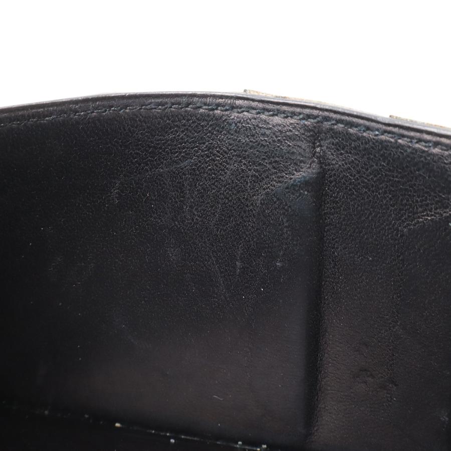 HERMES エルメス オオサカ 長札入れ 2つ折長財布 二つ折り長財布 ボックスカーフ レザー ブラック 黒 | HERMES | 06