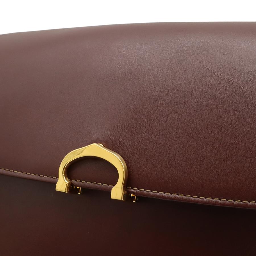 Cartier カルティエ マスト ショルダーバッグ ワンショルダー セミショルダー 2WAY 斜め掛け 肩掛け レザー ボルドー 赤 ゴールド金具 | Cartier | 08