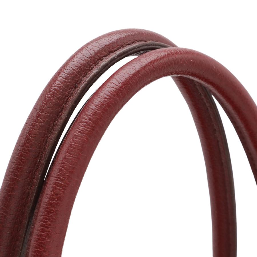 HERMES エルメス ガーデンパーティPM トートバッグ ハンドバッグ トワルオフィシエ キャンバス レザー ルージュヴィフ レッド | HERMES | 04