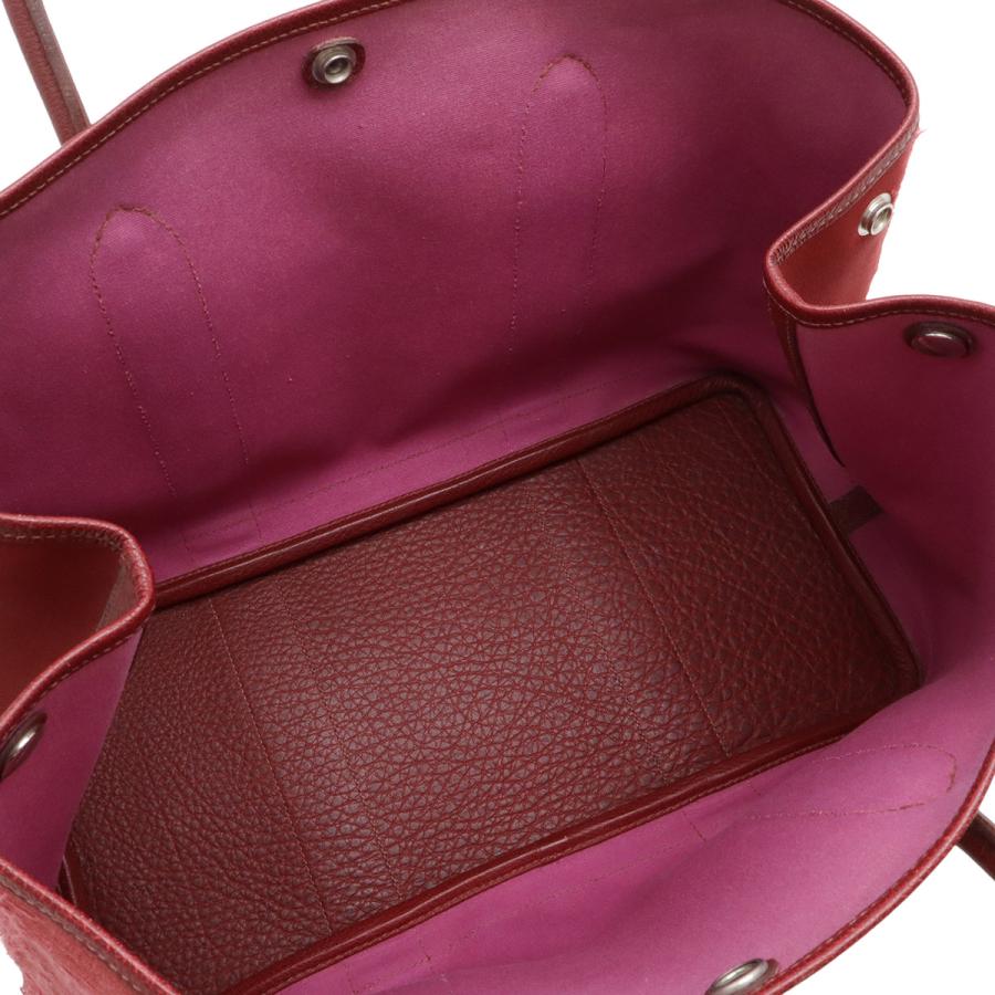 HERMES エルメス ガーデンパーティPM トートバッグ ハンドバッグ トワルオフィシエ キャンバス レザー ルージュヴィフ レッド | HERMES | 06