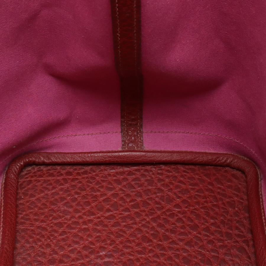 HERMES エルメス ガーデンパーティPM トートバッグ ハンドバッグ トワルオフィシエ キャンバス レザー ルージュヴィフ レッド | HERMES | 07