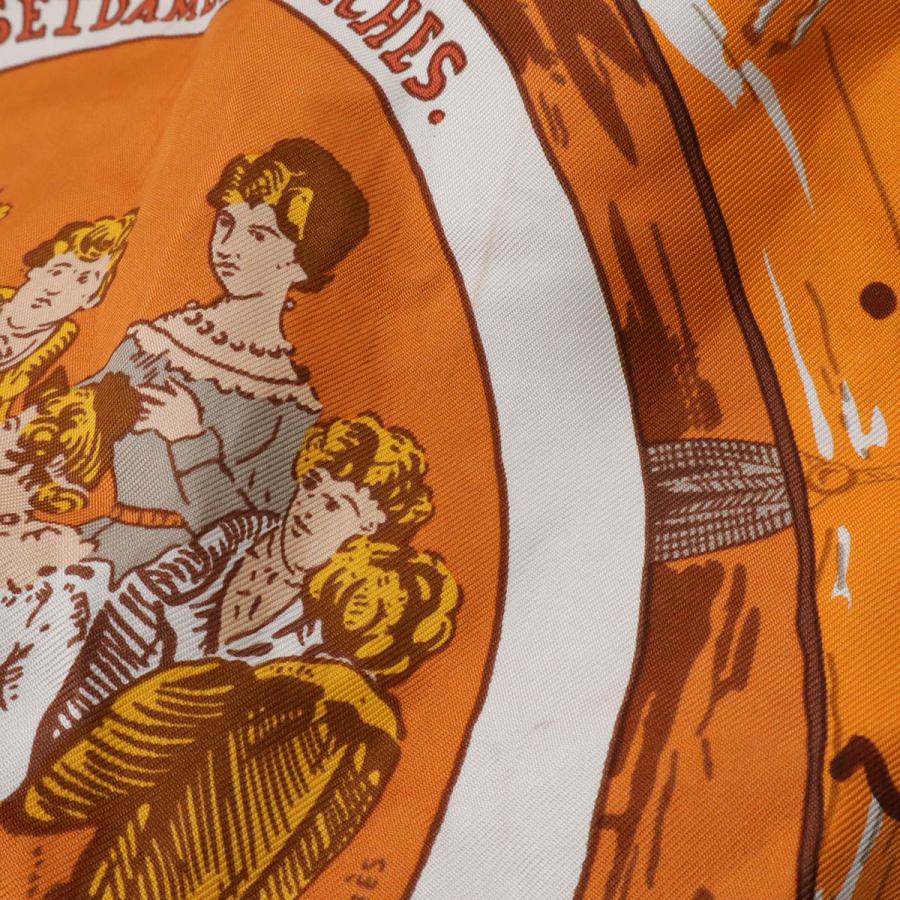 HERMES エルメス シルキーポップ エコバッグ トートバッグ 折り畳み オムニバスと白い貴婦人のゲーム ブッフル シルク ダークブラウン | HERMES | 05
