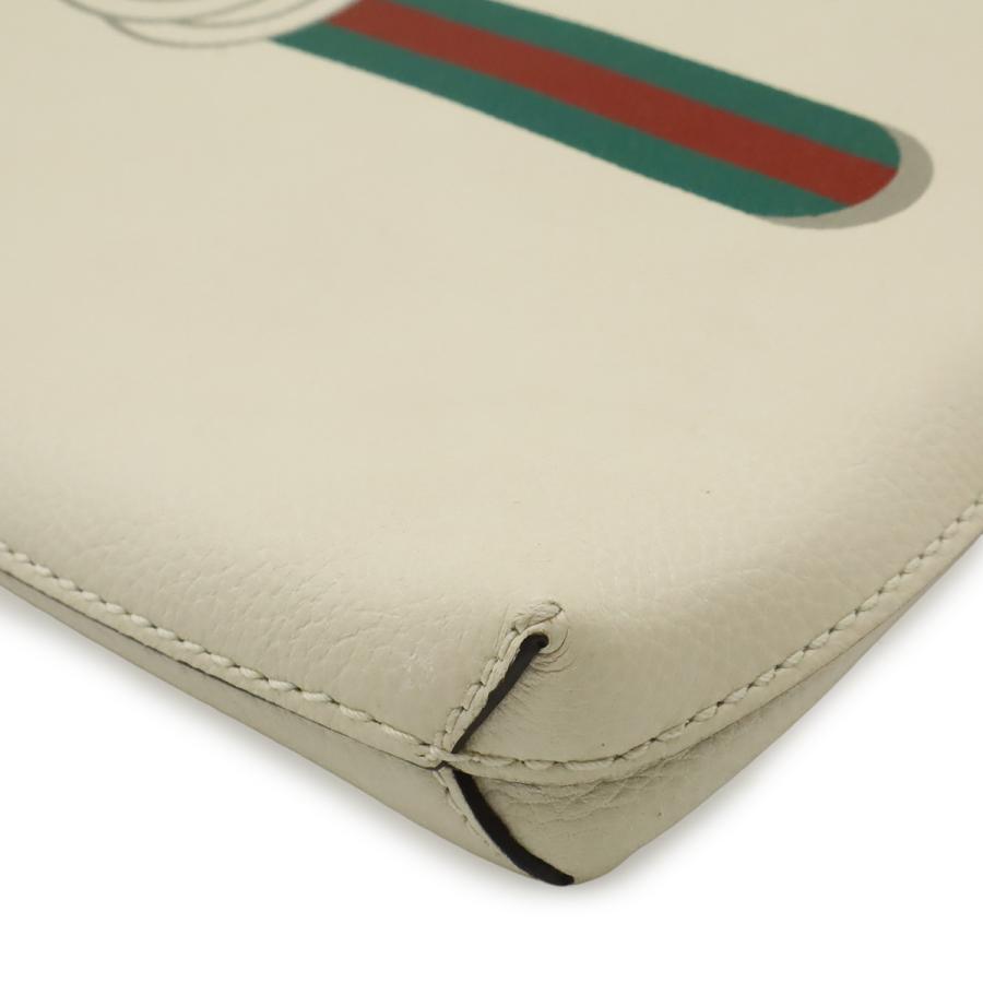 限定価格【訳あり】GUCCI グッチ クラッチバッグ ポートフォリオ ロゴ GUCCI（グッチ） ロゴプリント ミディアム ポートフォリオ クラッチ