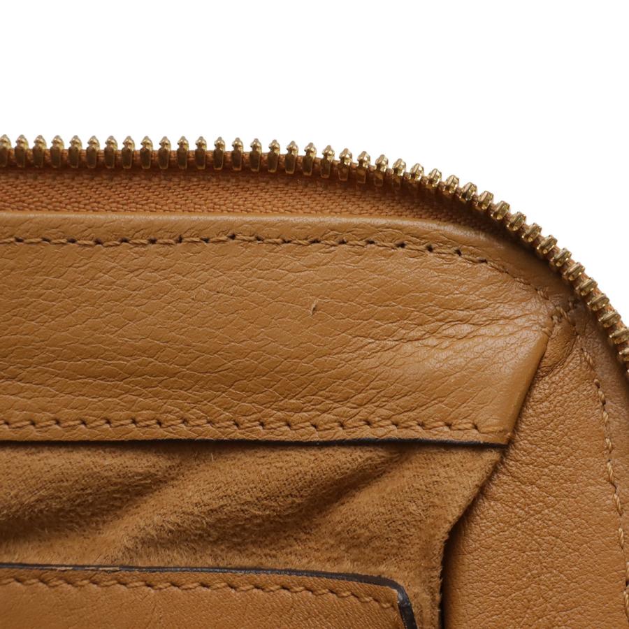 MCM エムシーエム ロゴグラム ハンドバッグ ミニボストンバッグ 2WAY ショルダーバッグ スタッズ PVC レザー コニャック 茶 ブラウン | MCM | 07