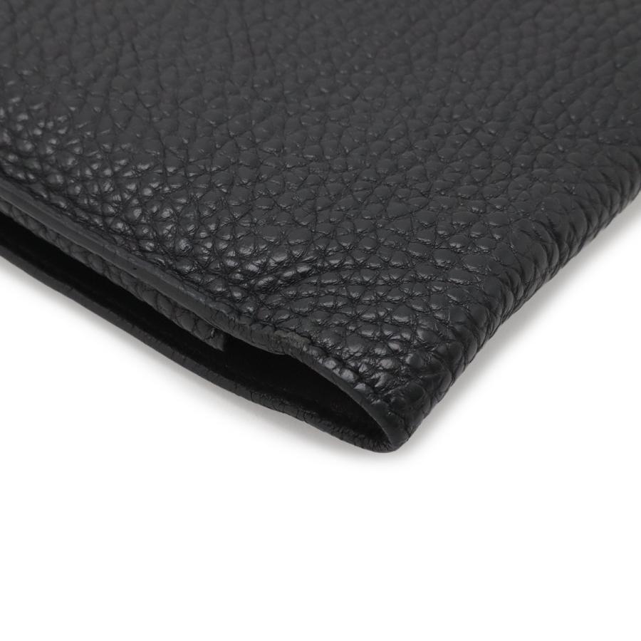 HERMES エルメス ドゴンデュオ ドゴンGM 2つ折長財布 二つ折り長財布 トリヨンクレマンス レザー ブラック 黒 コインケース付き □R刻印 | HERMES | 02