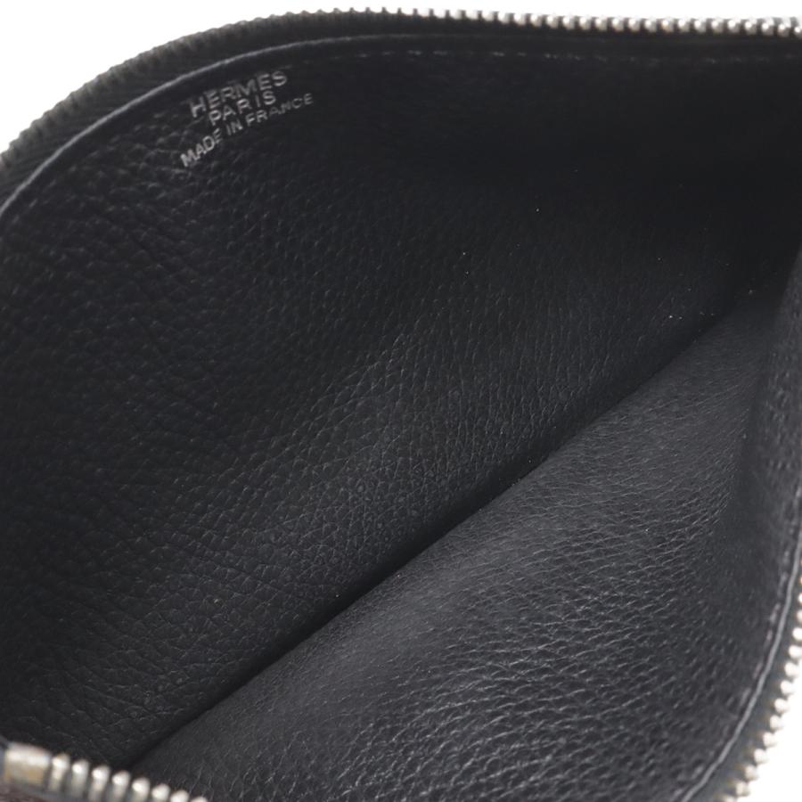 HERMES エルメス ドゴンデュオ ドゴンGM 2つ折長財布 二つ折り長財布 トリヨンクレマンス レザー ブラック 黒 コインケース付き □R刻印 | HERMES | 07