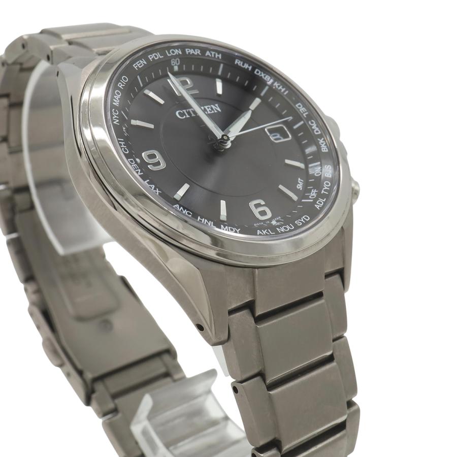 CITIZEN シチズン アテッサ エコドライブ 電波時計 ソーラー チタン ブラック文字盤 メンズ 腕時計 CB1070-56F | CITIZEN | 04