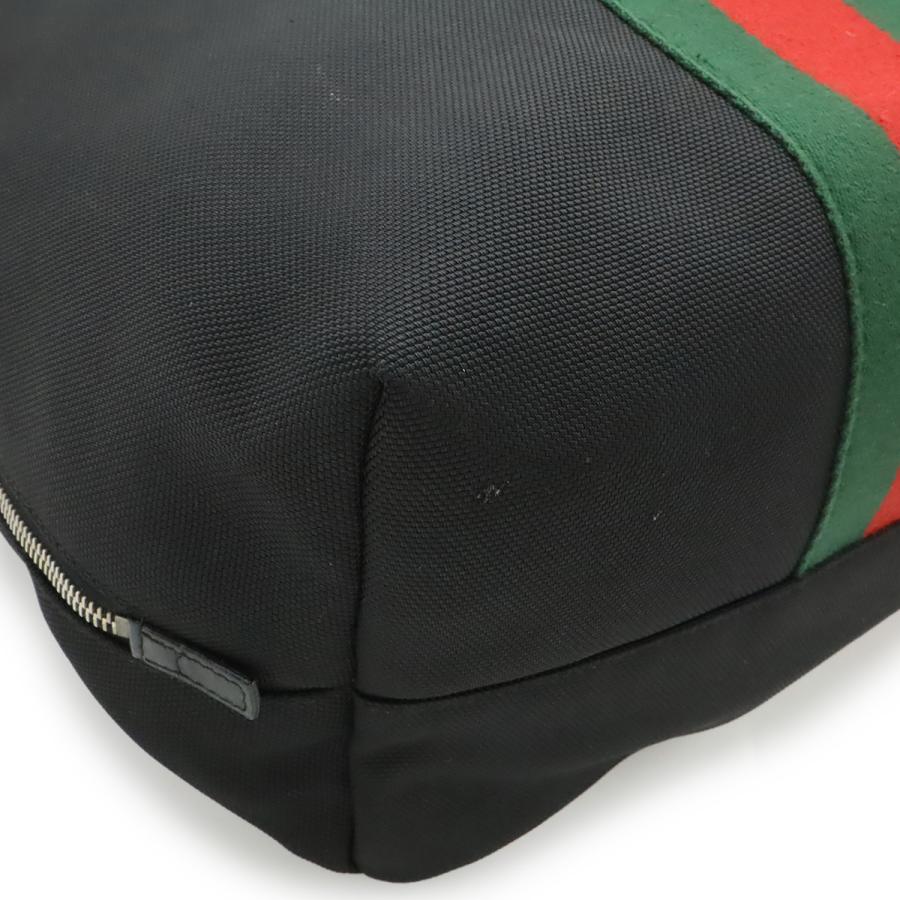 GUCCI グッチ バンド テクノキャンバス ウェブライン シェリー バックパック リュックサック レザー ブラック 黒 グリーン レッド 337075 | GUCCI | 02