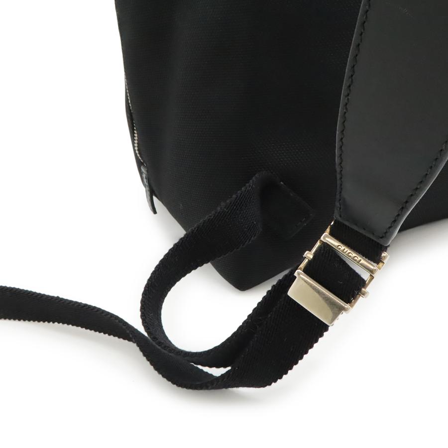 GUCCI グッチ バンド テクノキャンバス ウェブライン シェリー バックパック リュックサック レザー ブラック 黒 グリーン レッド 337075 | GUCCI | 05