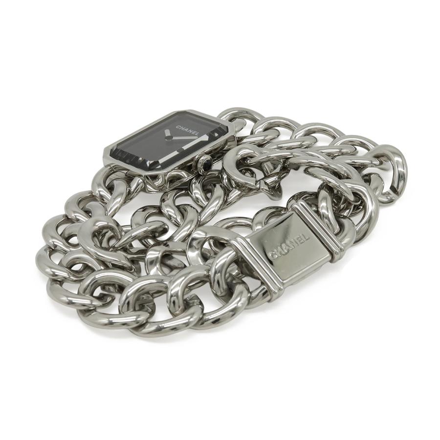 CHANEL シャネル プルミエール Wチェーン　ブラック文字盤  SS レディース QZ クォーツ 腕時計 H4199 | CHANEL | 04