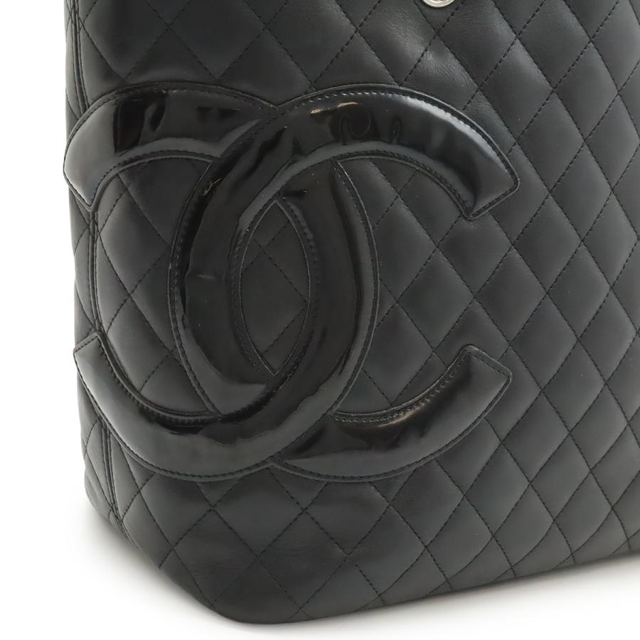 シャネル カンボンライン ココマーク ラージ トートバッグ ソフトカーフ レザー CHANEL（シャネル） カンボンライン ココマーク ラージトート トート
