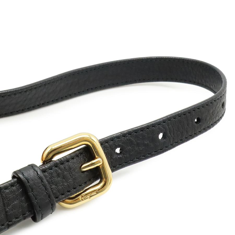 Salvatore Ferragamo サルヴァトーレ フェラガモ ヴァラ ハンドバッグ 2WAY ショルダーバッグ チェーン レザー ブラック 黒 ゴールド金具 |  | 05