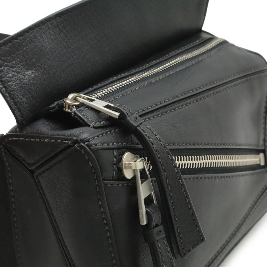 LOEWE ロエベ パズル バムバッグ ミニ ボディバッグ ショルダーバッグ ウエストバッグ レザー ブラック 黒 シルバー金具 B510U89X02 | LOEWE | 05