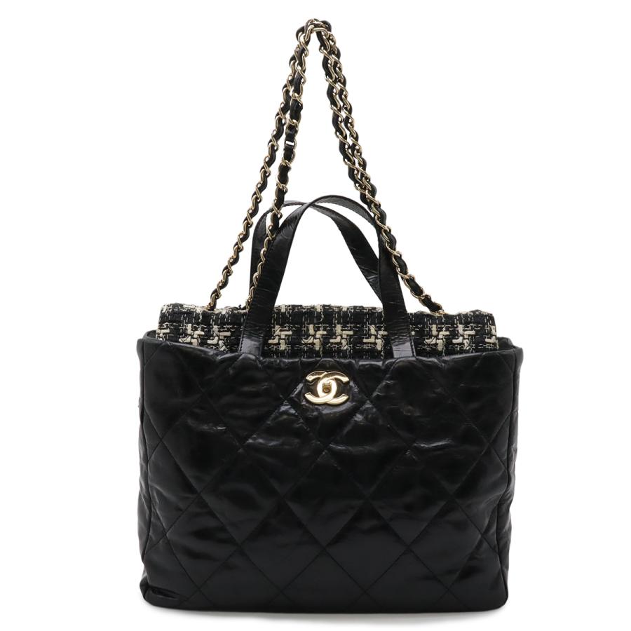 CHANEL シャネル ココマーク ポートベロー マトラッセ トートバッグ 2WAY ショルダーバッグ チェーンショルダー レザー ツイード | CHANEL