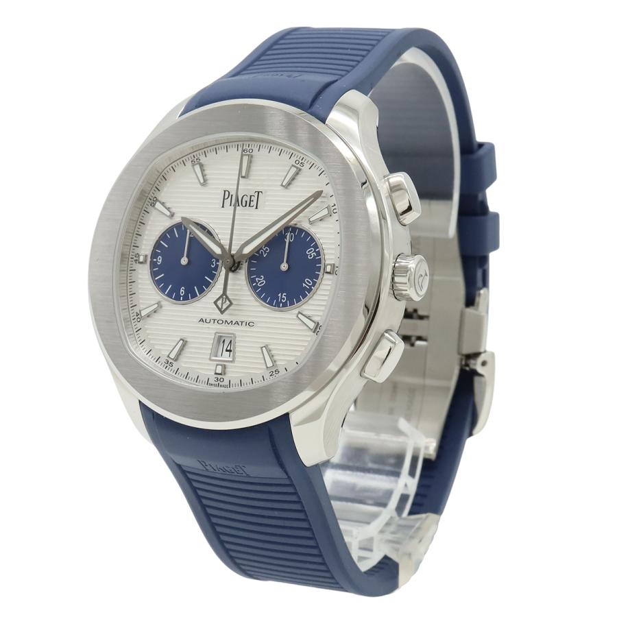 PIAGET ピアジェ ポロ クロノグラフ シルバー文字盤 SS ラバー 世界限定888本 メンズ AT オートマ 腕時計 G0A46013　 | PIAGET | 01