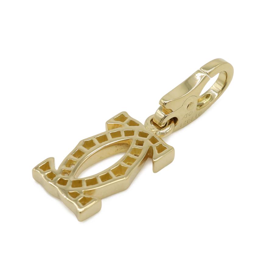 Cartier カルティエ 2Cモチーフ ネックレス トップ ペンダント ヘッド チャーム K18YG 750YG イエローゴールド ダイヤモンド | Cartier | 01
