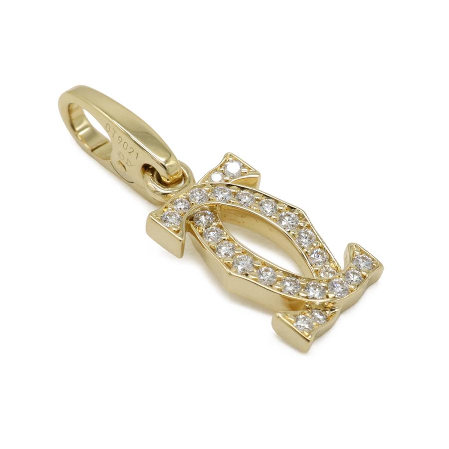 Cartier カルティエ 2Cモチーフ ネックレス トップ ペンダント ヘッド チャーム K18YG 750YG イエローゴールド ダイヤモンド | Cartier | 02