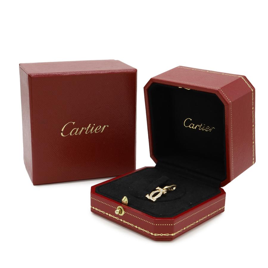 Cartier カルティエ 2Cモチーフ ネックレス トップ ペンダント ヘッド チャーム K18YG 750YG イエローゴールド ダイヤモンド | Cartier | 04