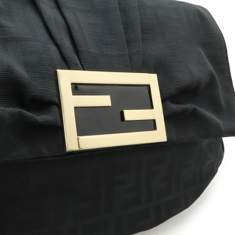 FENDI フェンディ ショルダーバッグ チェーン ワンショルダー 肩掛け ズッカ柄 キャンバス ブラック 黒 ゴールド金具 8BR614 | FENDI | 07