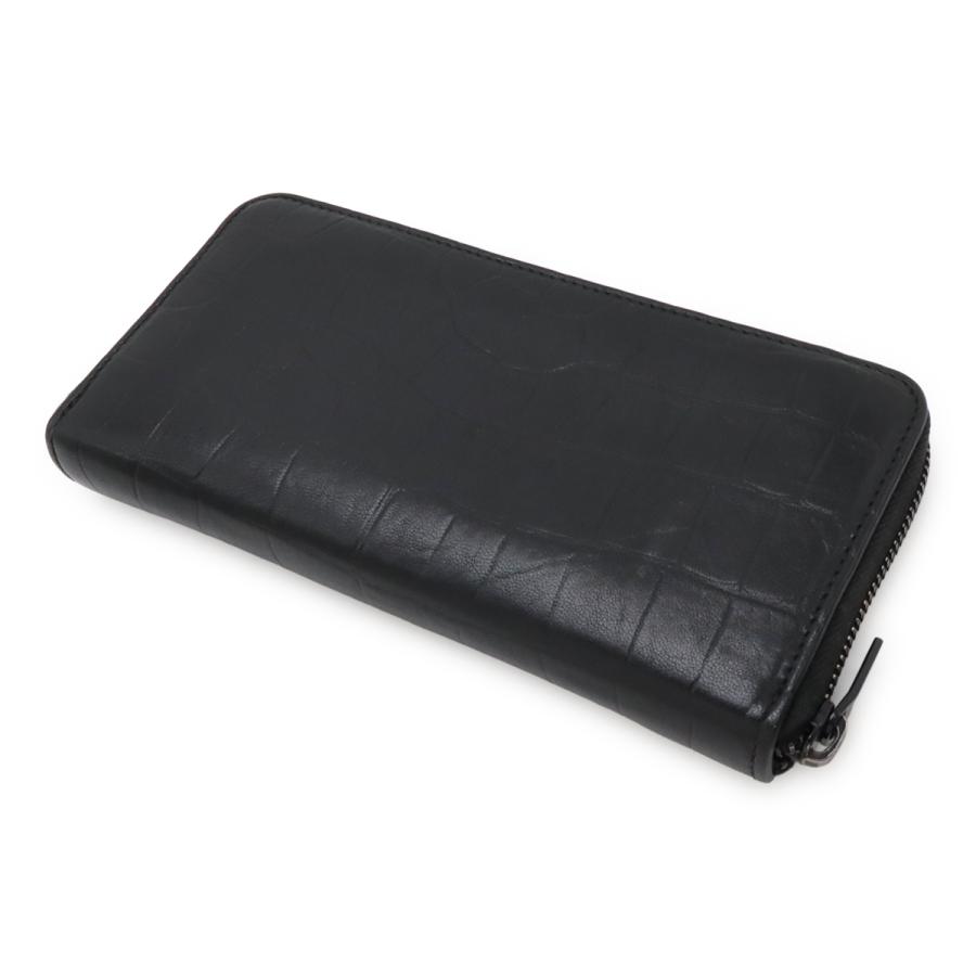 SAINT LAURENT PARIS サン ローラン パリ YSL イブサンローラン ラウンドファスナー 長財布 クロコ調 レザー ブラック 黒 ブラック金具 |  | 01
