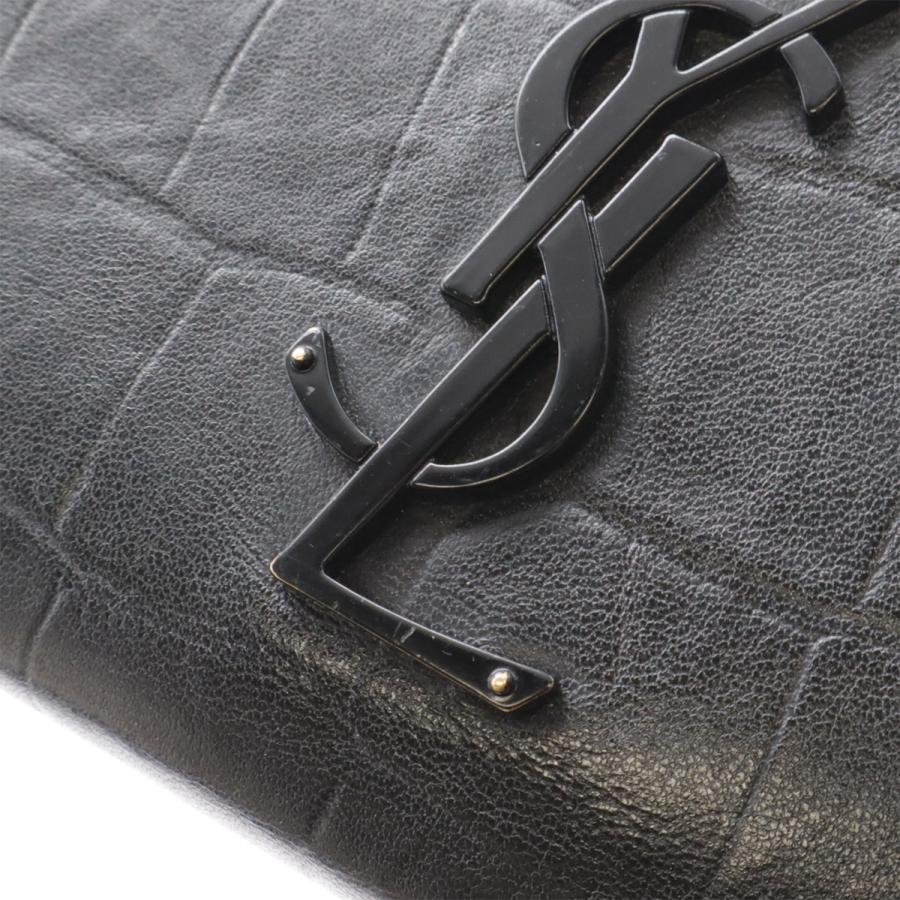 SAINT LAURENT PARIS サン ローラン パリ YSL イブサンローラン ラウンドファスナー 長財布 クロコ調 レザー ブラック 黒 ブラック金具 |  | 03
