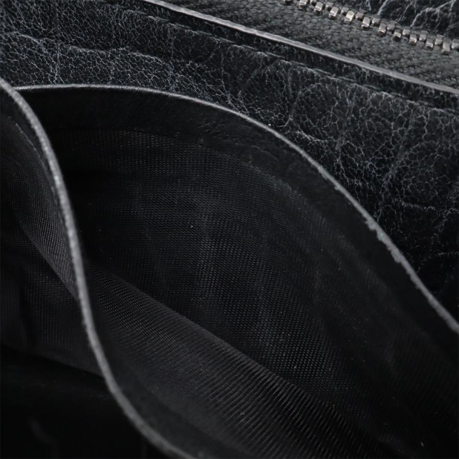 SAINT LAURENT PARIS サン ローラン パリ YSL イブサンローラン ラウンドファスナー 長財布 クロコ調 レザー ブラック 黒 ブラック金具 |  | 08
